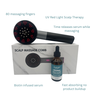 Scalp Massager & Biotin-Infused Scalp Serum Duo